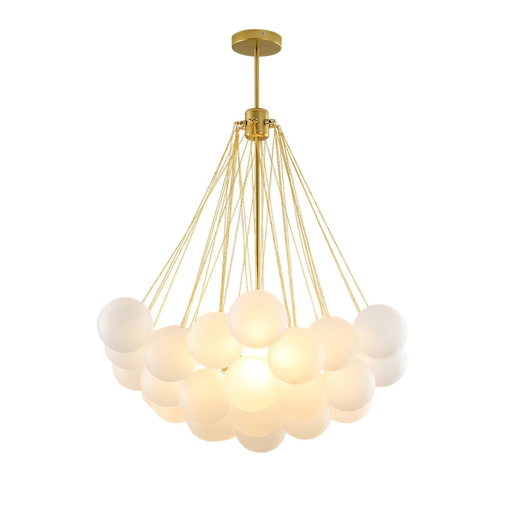 Warm Ambient Glow Frosted Glass Orbs Pendant Light