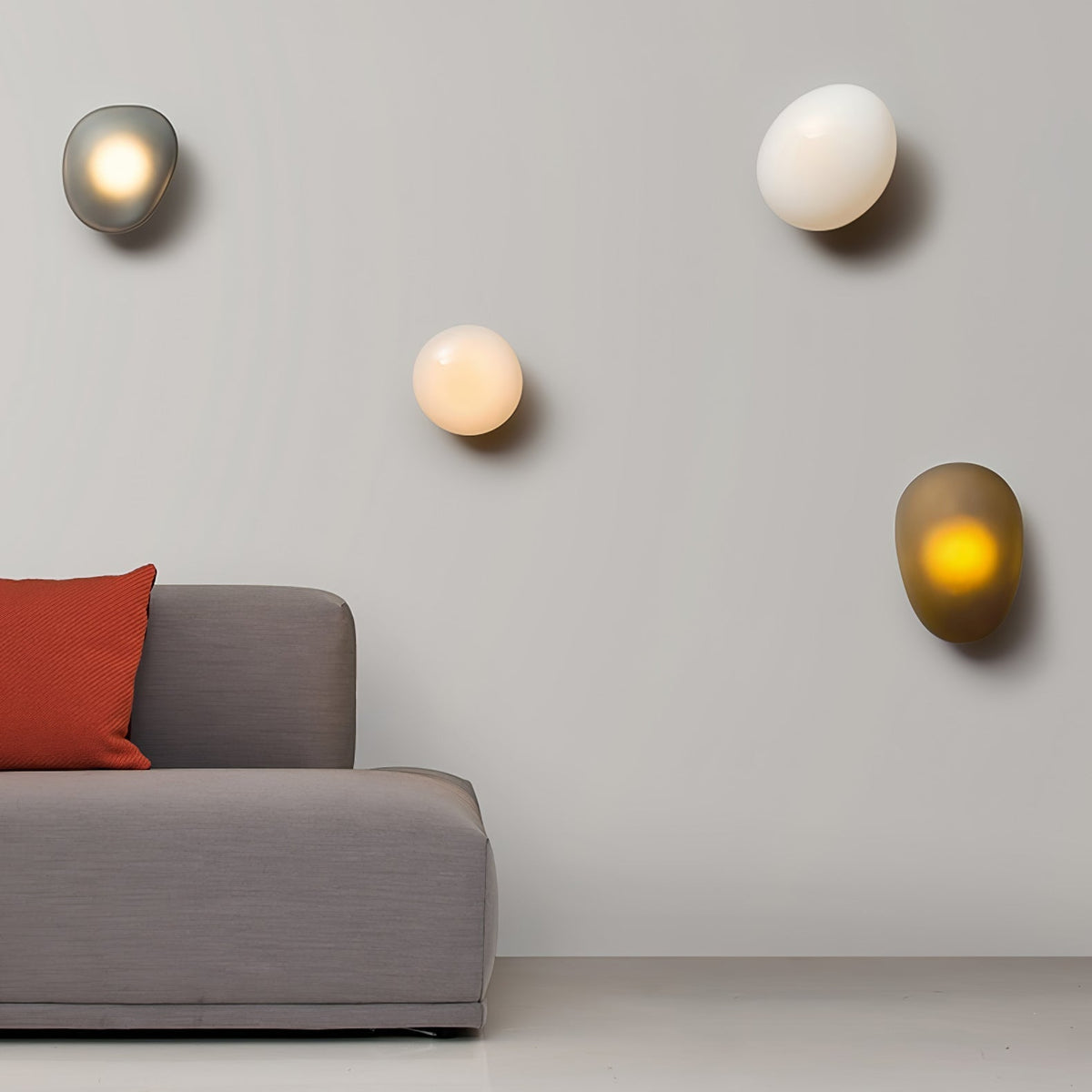 Living Room Wall Light Elegant Bubble Glass