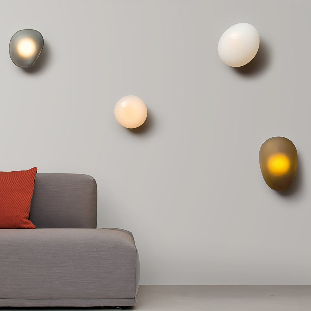 Living Room Wall Light Elegant Bubble Glass