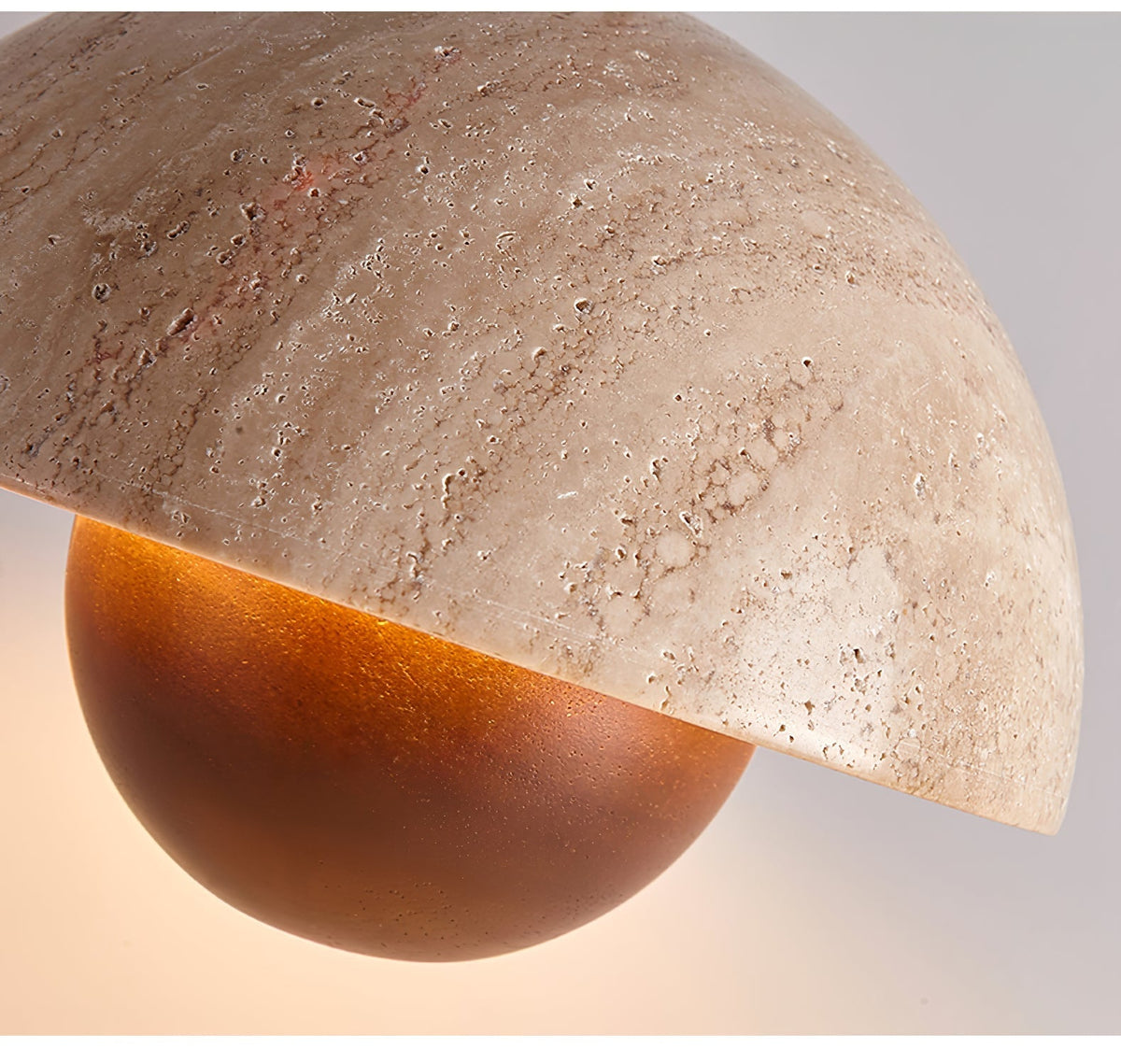 Pendant Light For Warm Ambience Natural Yellow Travertine