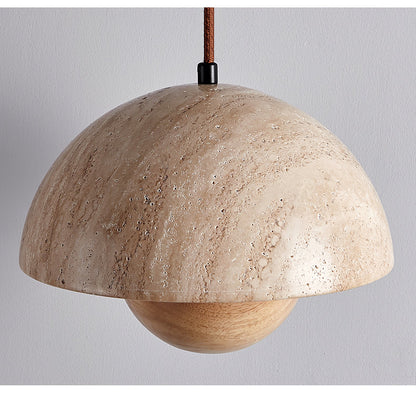 Pendant Light For Warm Ambience Natural Yellow Travertine