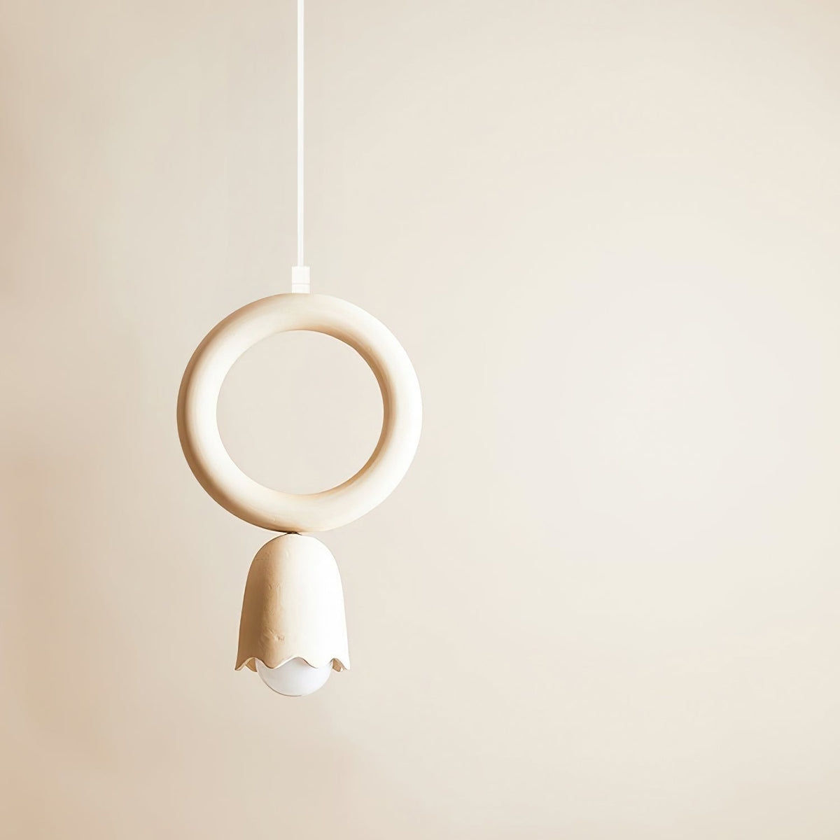 Dimmable Glow Minimalist Pendant Light With Ceramic