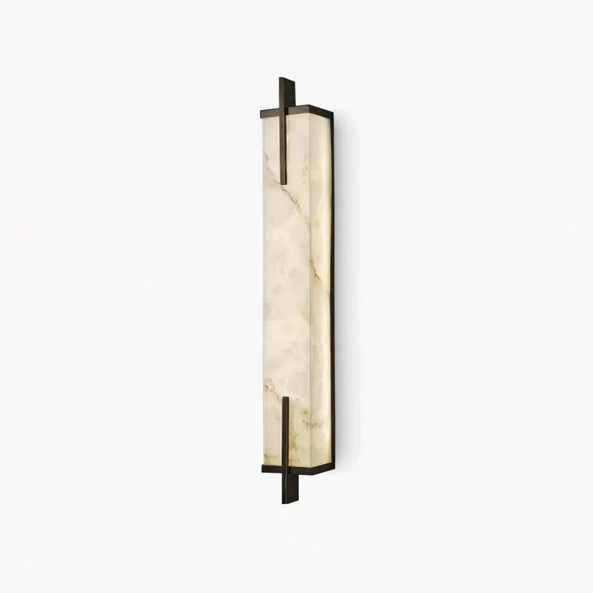 Minimal Frame Rectangular Alabaster Wall Light