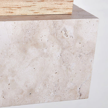 Pendant Light Elegant Travertine With Warm Glow