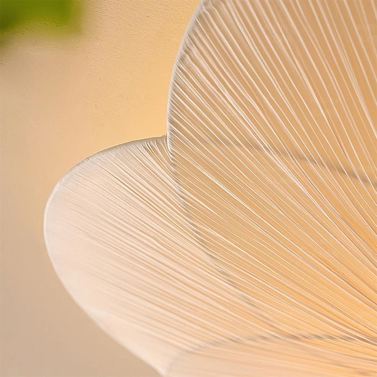 Gold And Walnut Floral Inspired Dimmable Flush Mount Ceiling Light