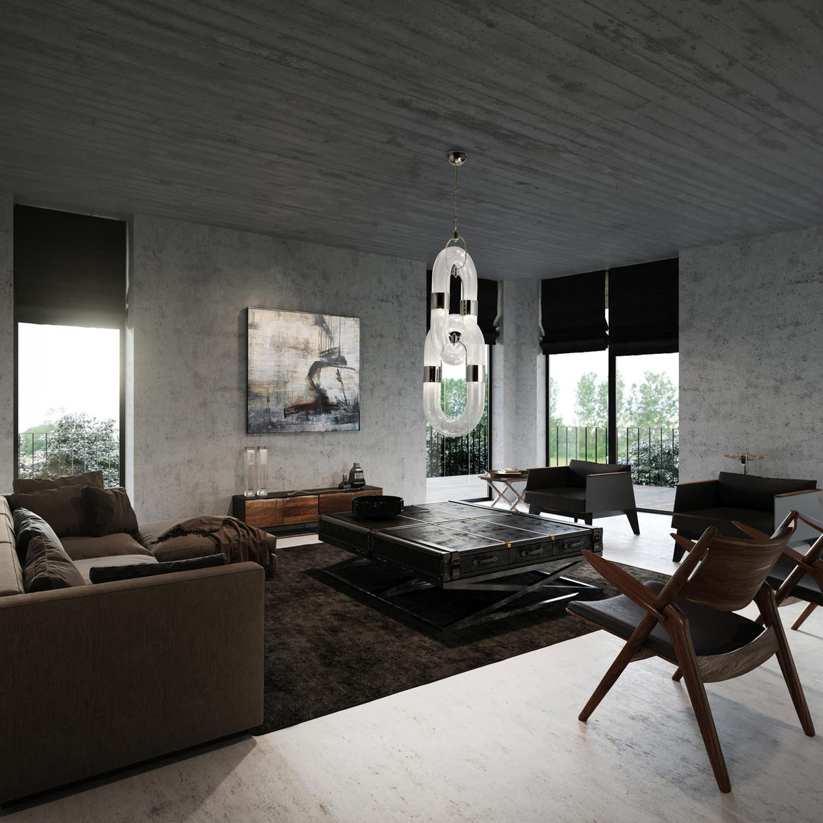 Enhances Ambiance Pendant Light Contemporary Stainless Steel