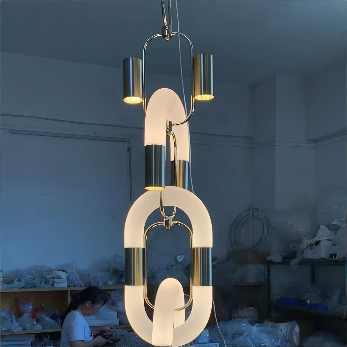 Enhances Ambiance Pendant Light Contemporary Stainless Steel