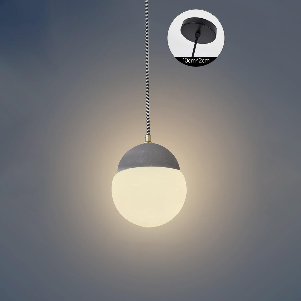 Soft Ambient Glow Elegant Glass Pendant Light