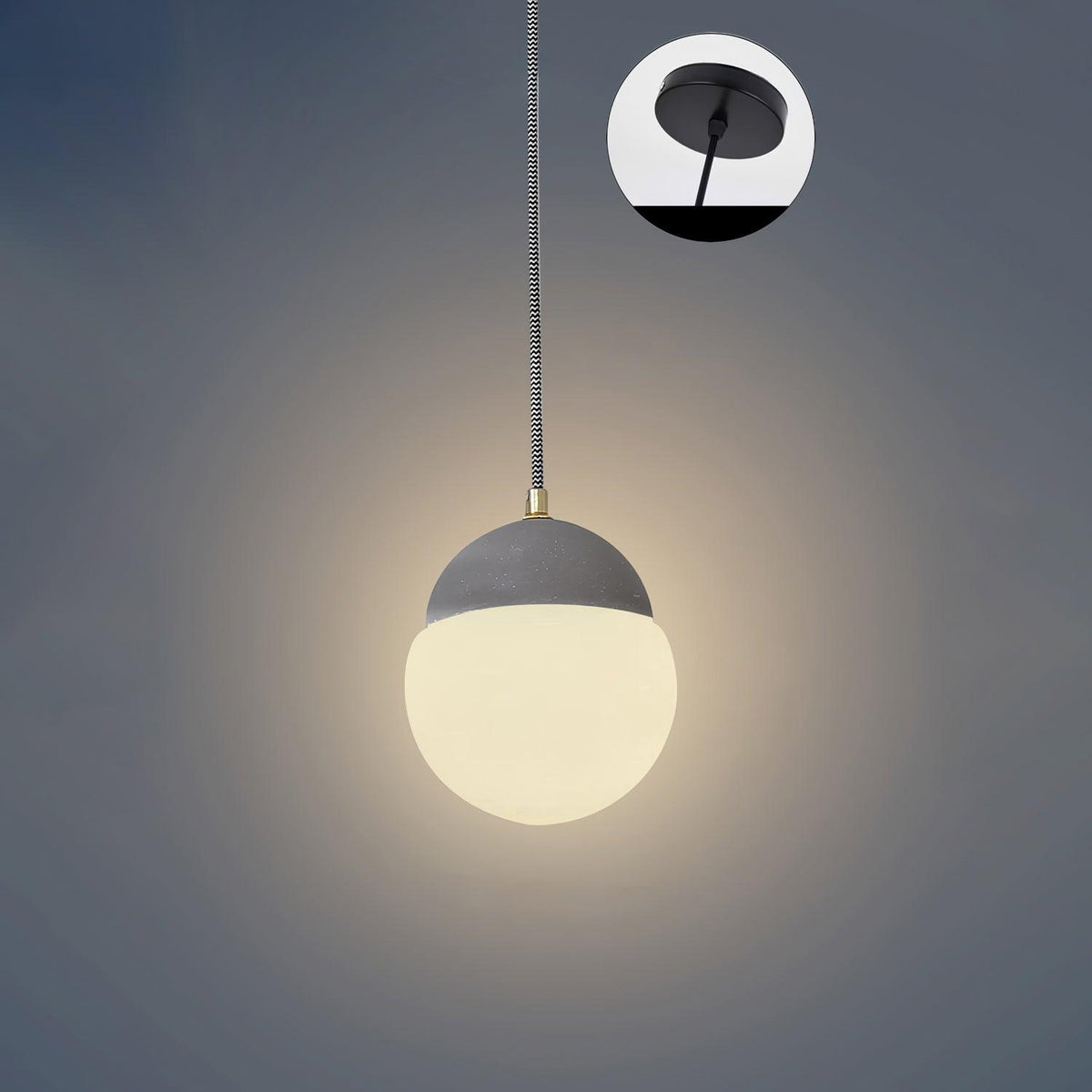 Soft Ambient Glow Elegant Glass Pendant Light