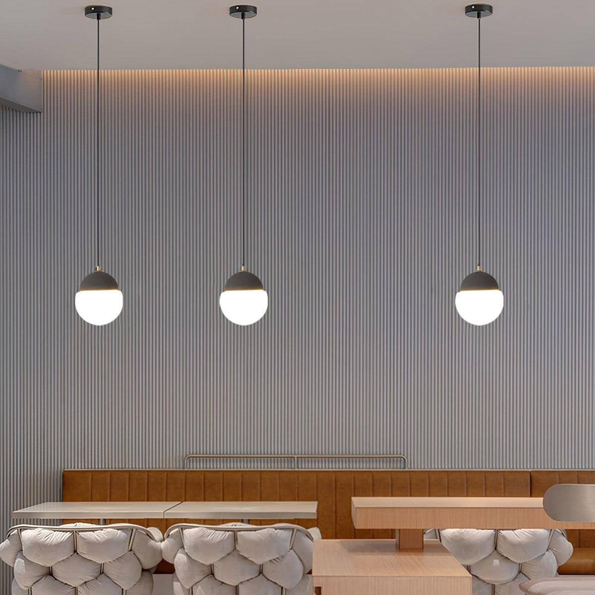 Soft Ambient Glow Elegant Glass Pendant Light