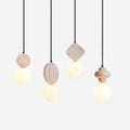 Pendant Light For Warm Ambience Geometric Travertine