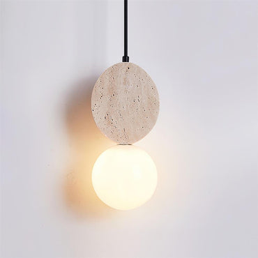 Pendant Light For Warm Ambience Geometric Travertine
