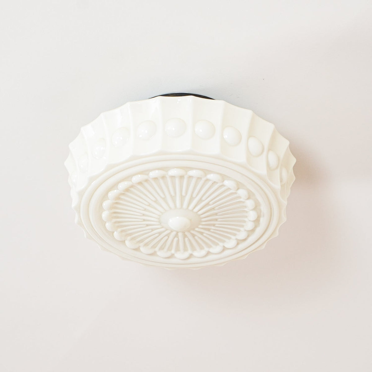 Modern Farmhouse Glass Ceiling Light With Horizon Touch