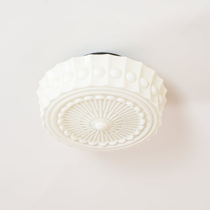 Modern Farmhouse Glass Ceiling Light With Horizon Touch