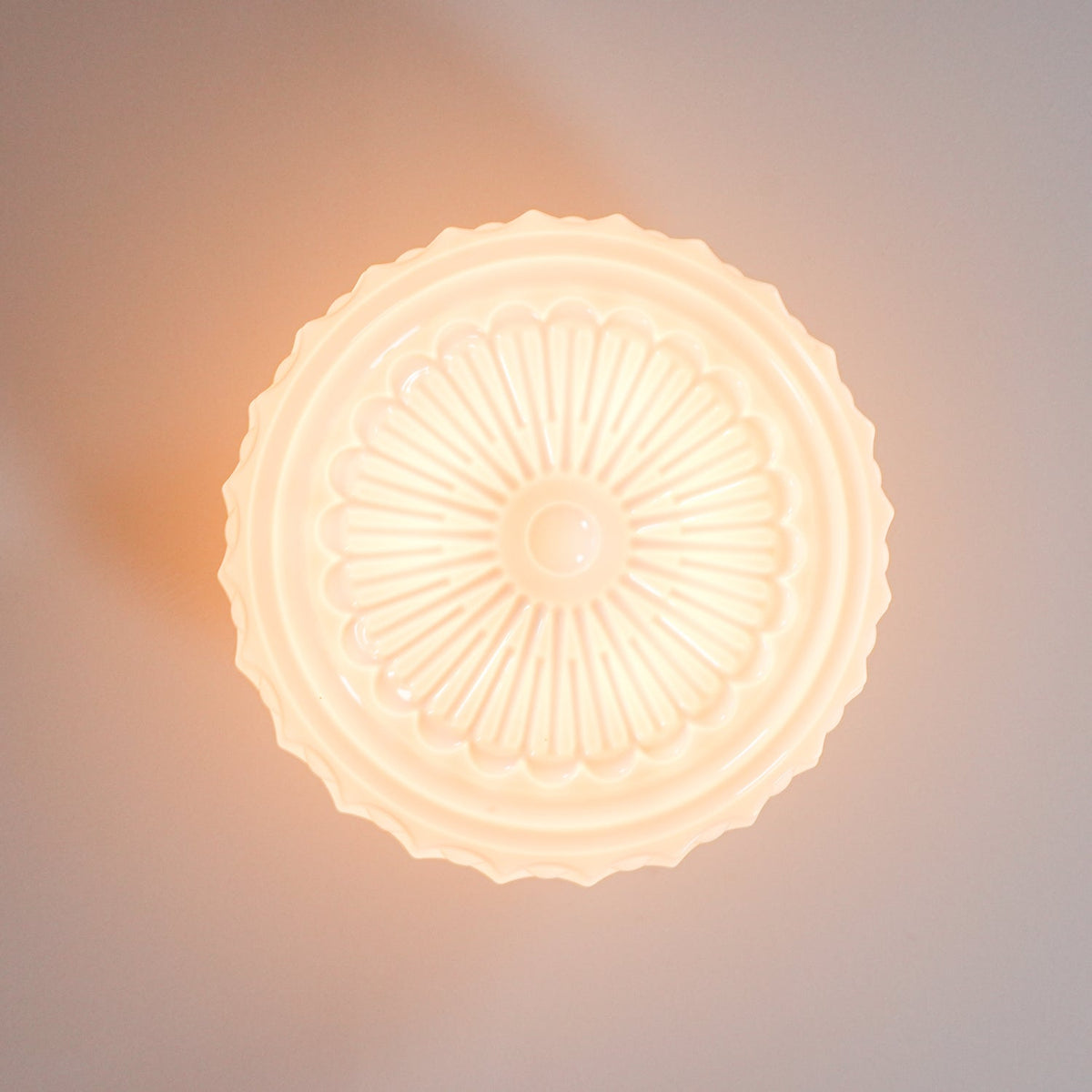 Modern Farmhouse Glass Ceiling Light With Horizon Touch