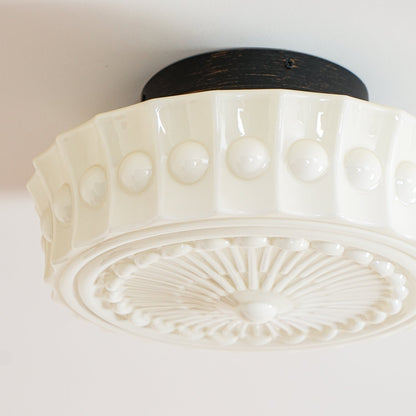 Modern Farmhouse Glass Ceiling Light With Horizon Touch