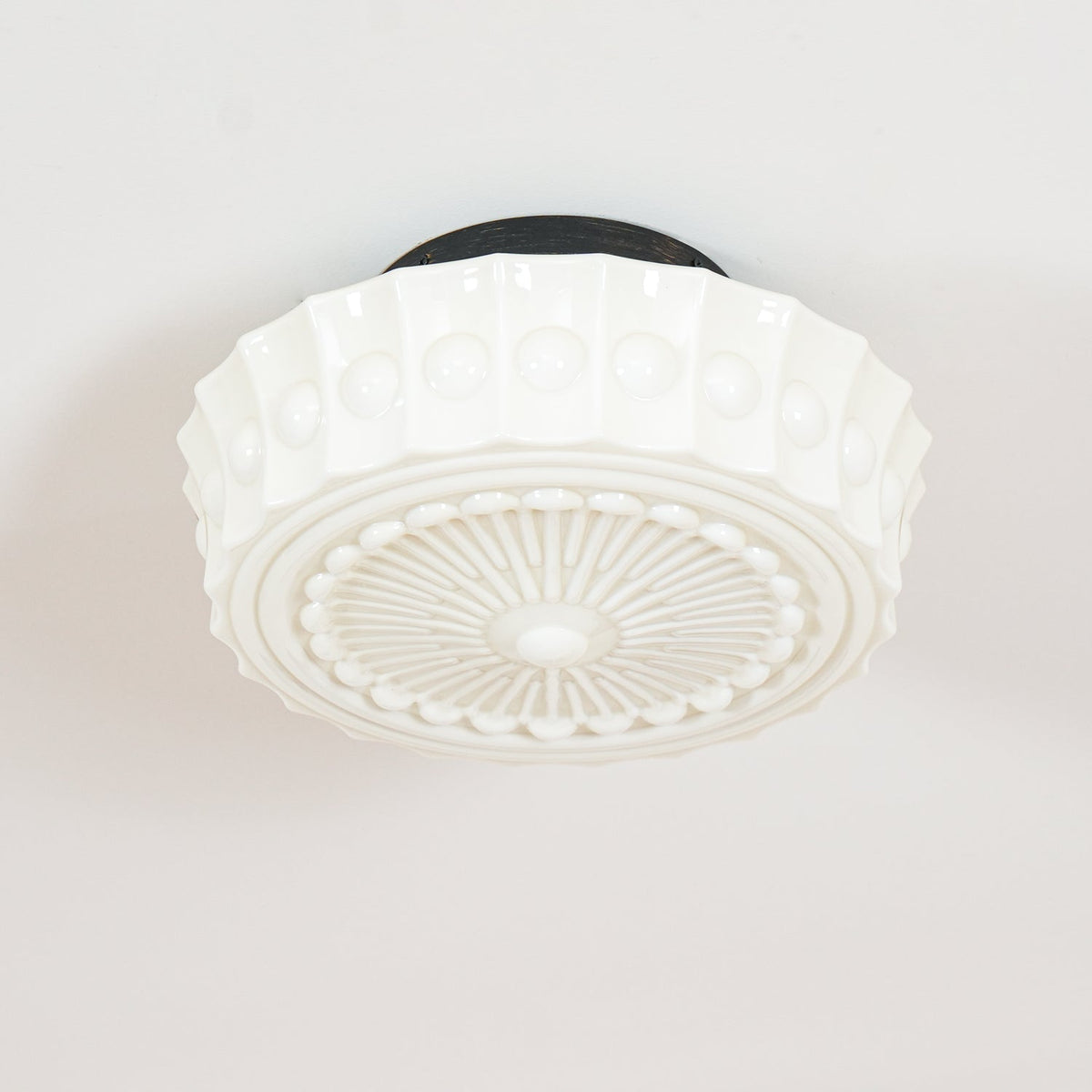 Modern Farmhouse Glass Ceiling Light With Horizon Touch
