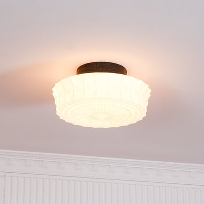 Modern Farmhouse Glass Ceiling Light With Horizon Touch