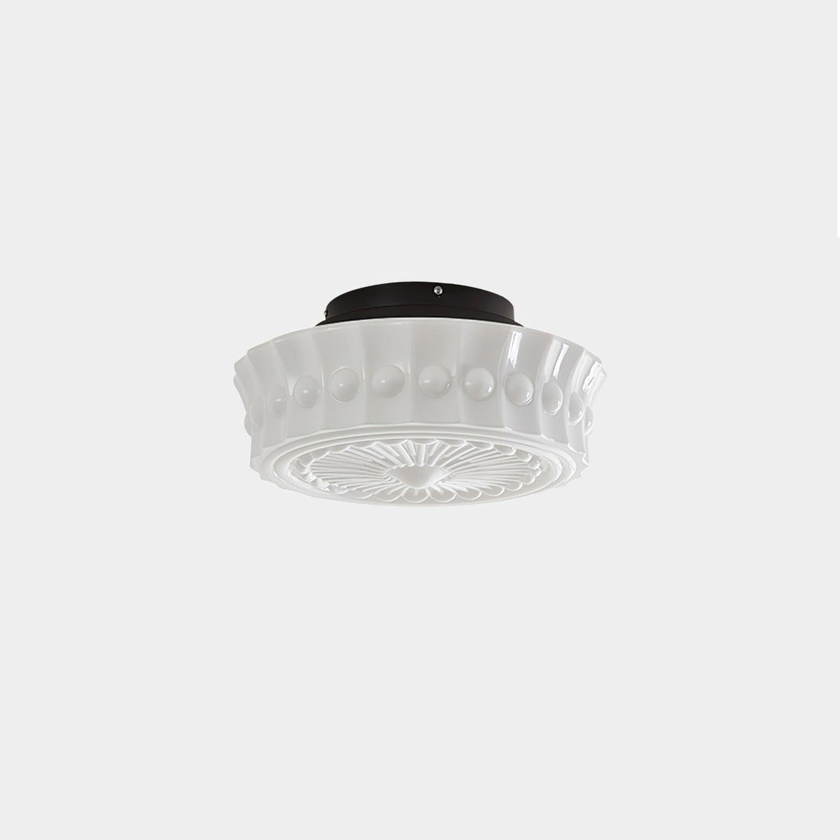 Modern Farmhouse Glass Ceiling Light With Horizon Touch