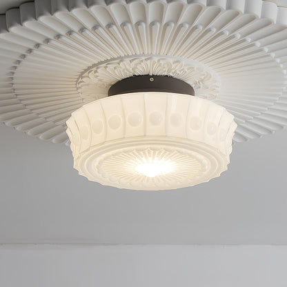 Modern Farmhouse Glass Ceiling Light With Horizon Touch