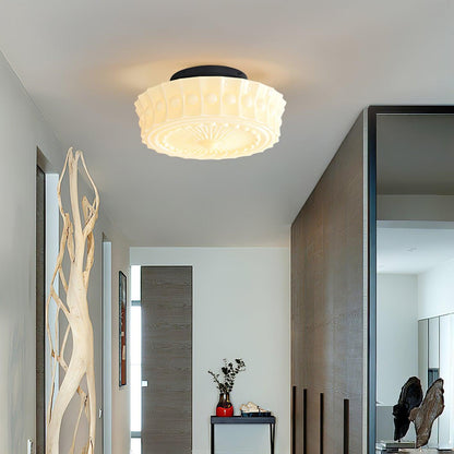 Modern Farmhouse Glass Ceiling Light With Horizon Touch