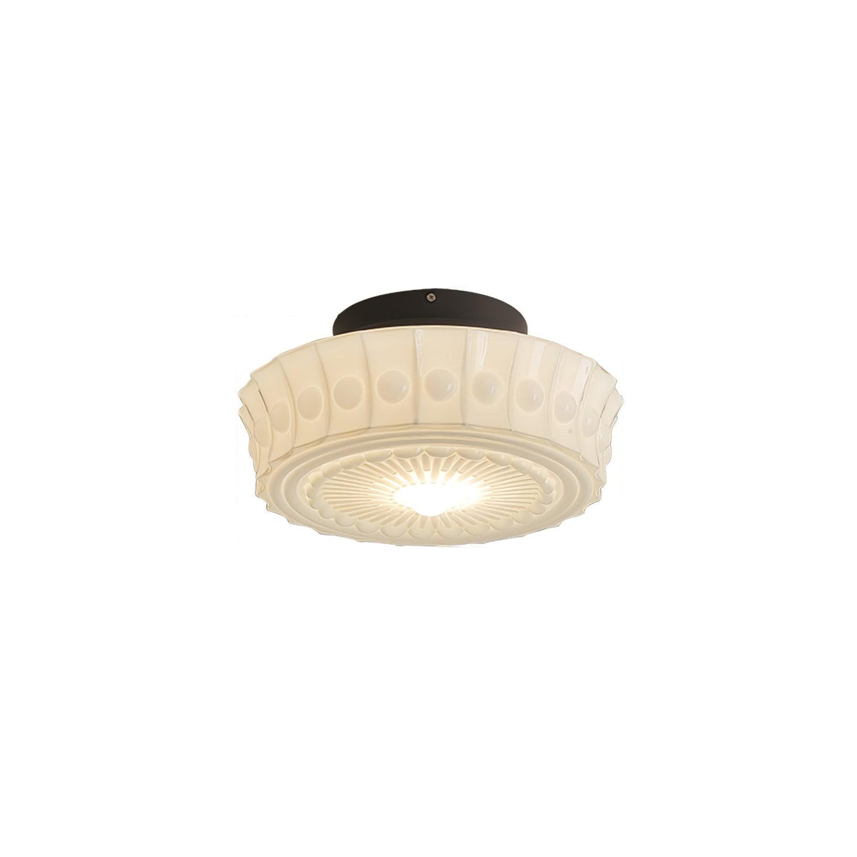 Modern Farmhouse Glass Ceiling Light With Horizon Touch