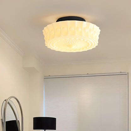 Modern Farmhouse Glass Ceiling Light With Horizon Touch