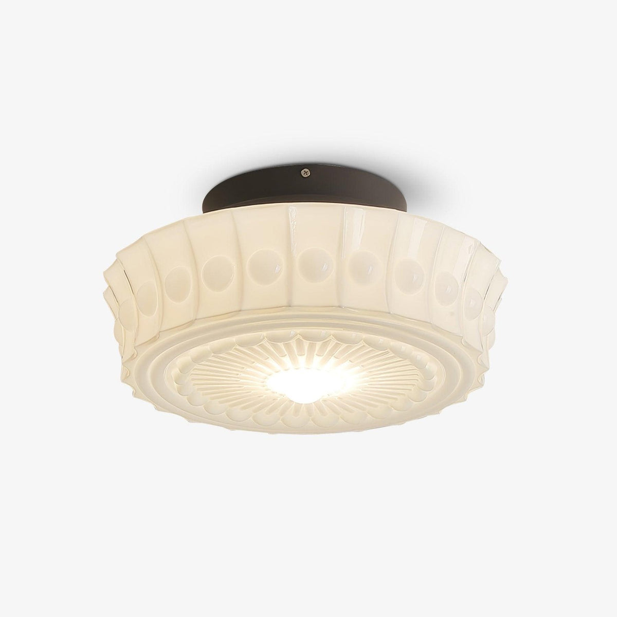 Modern Farmhouse Glass Ceiling Light With Horizon Touch