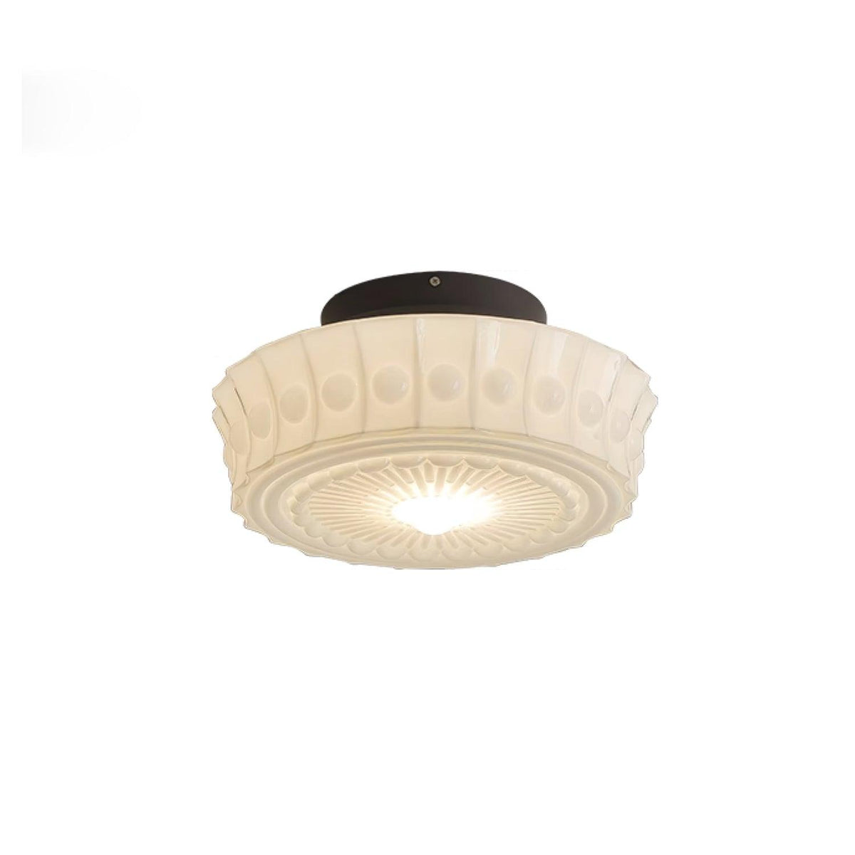 Modern Farmhouse Glass Ceiling Light With Horizon Touch