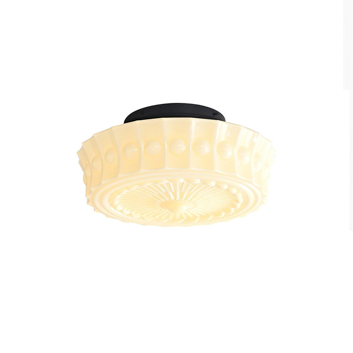 Modern Farmhouse Glass Ceiling Light With Horizon Touch
