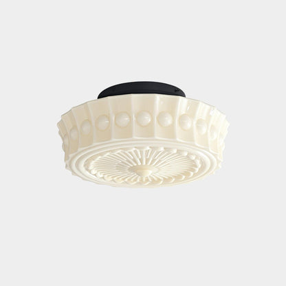 Modern Farmhouse Glass Ceiling Light With Horizon Touch