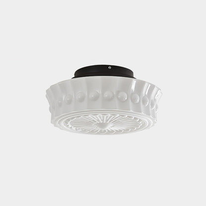 Modern Farmhouse Glass Ceiling Light With Horizon Touch