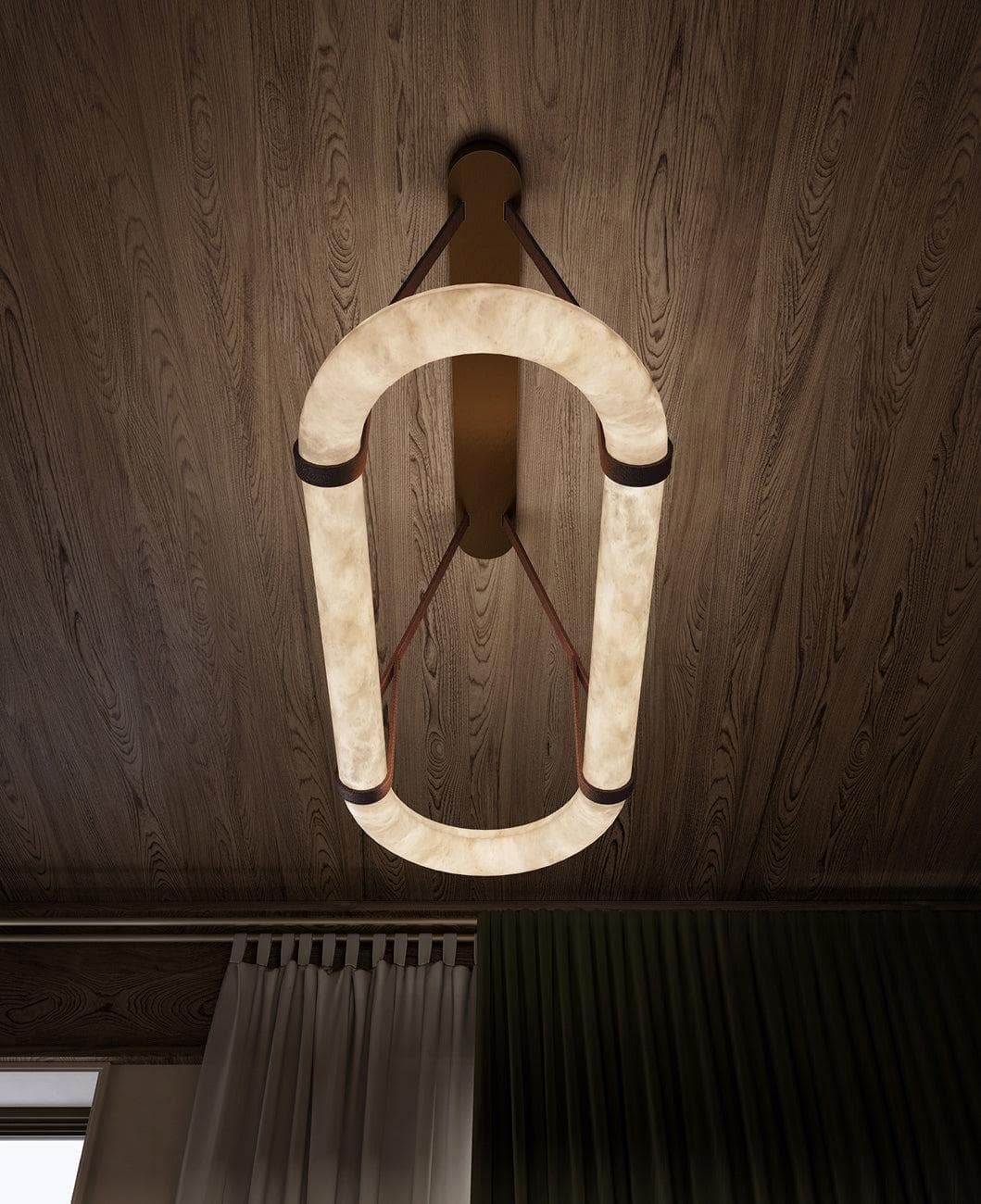 Soft Ambient Glow Alabaster Pendant Lamp