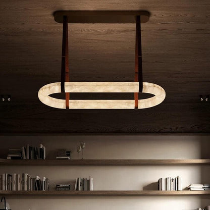 Soft Ambient Glow Alabaster Pendant Lamp