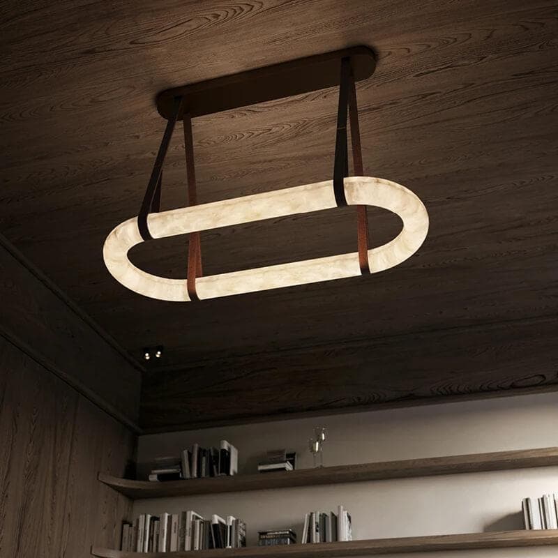 Soft Ambient Glow Alabaster Pendant Lamp