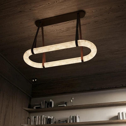 Soft Ambient Glow Alabaster Pendant Lamp