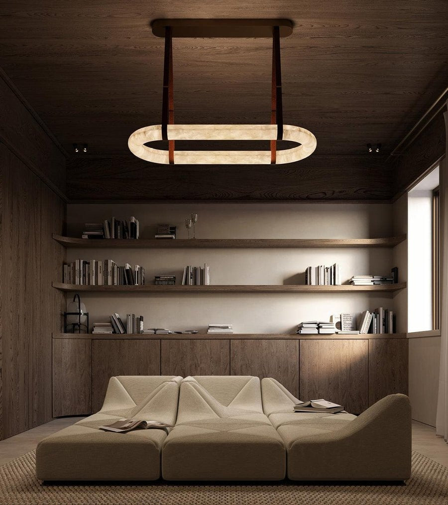 Soft Ambient Glow Alabaster Pendant Lamp