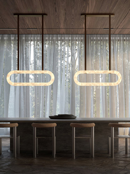 Soft Ambient Glow Alabaster Pendant Lamp