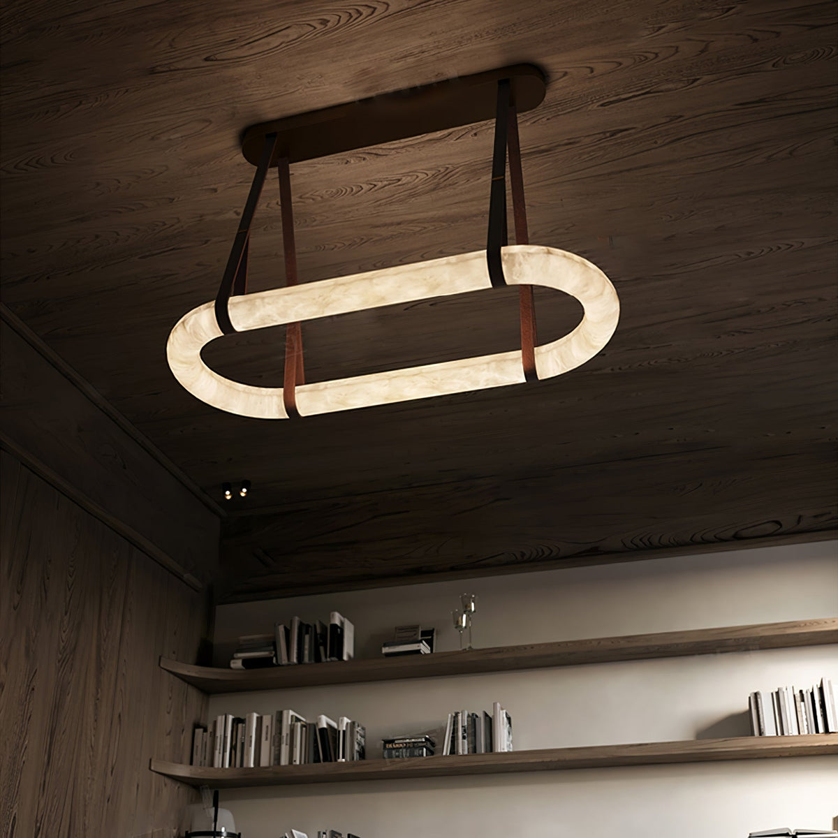 Soft Ambient Glow Alabaster Pendant Lamp