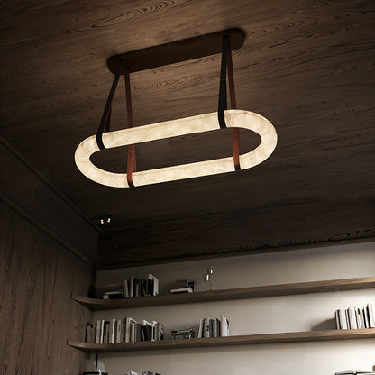 Soft Ambient Glow Alabaster Pendant Lamp