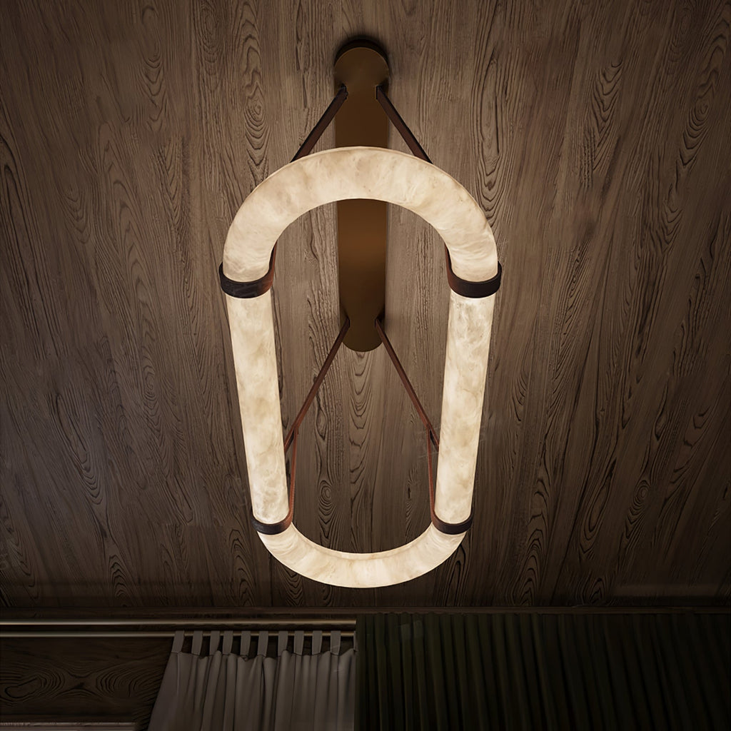 Soft Ambient Glow Alabaster Pendant Lamp