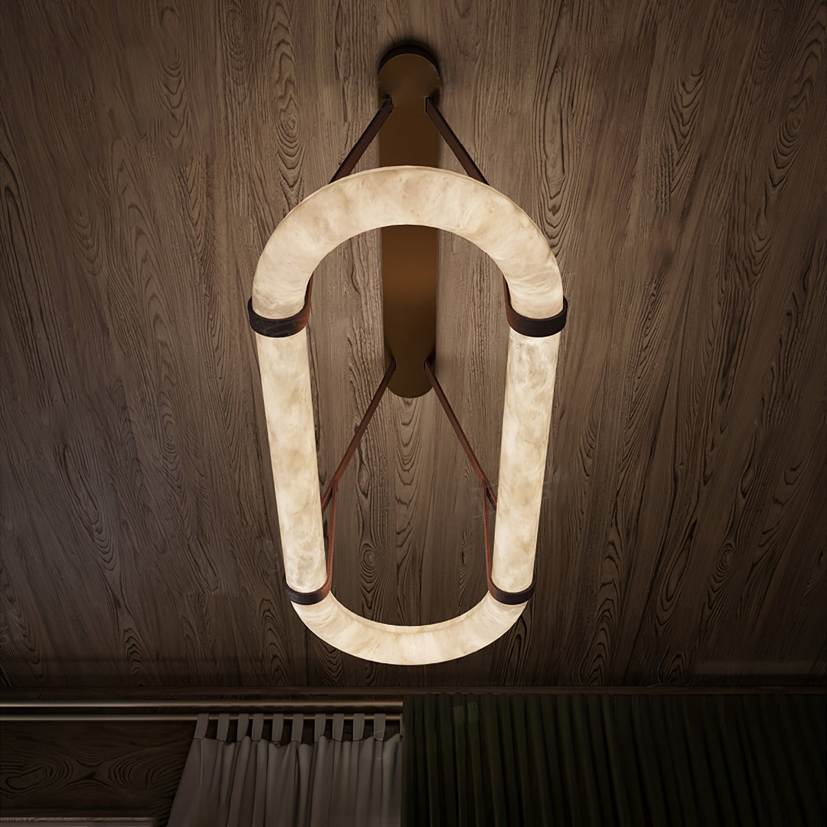 Soft Ambient Glow Alabaster Pendant Lamp