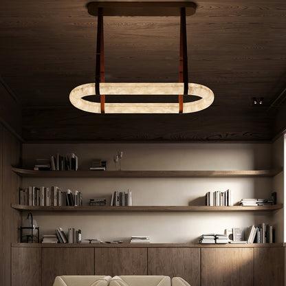 Soft Ambient Glow Alabaster Pendant Lamp