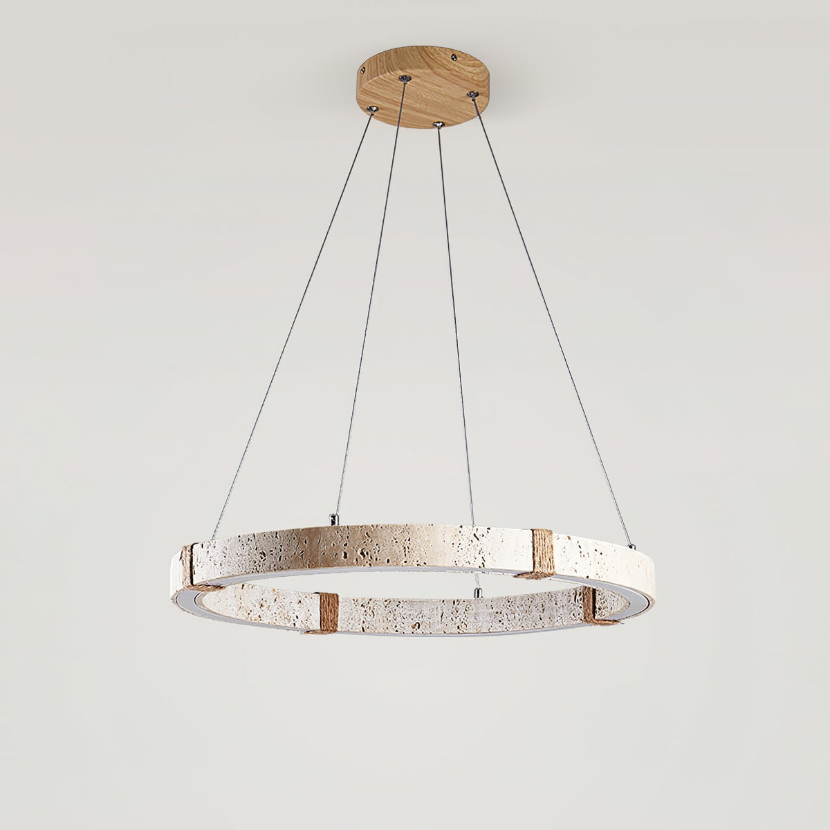 Travertine Ring Pendant Light Serene Ambience