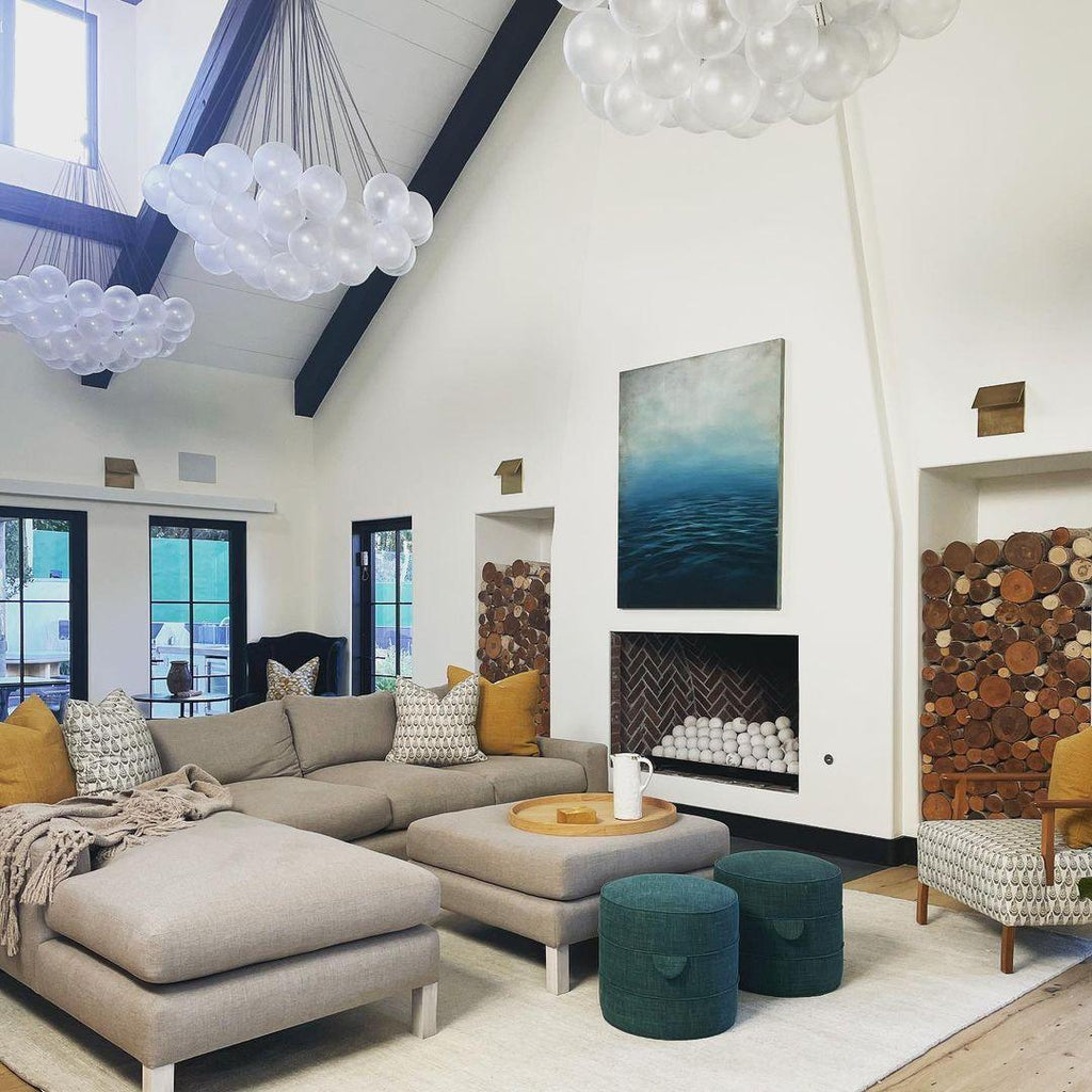 Warm Ambient Glow Frosted Glass Orbs Pendant Light
