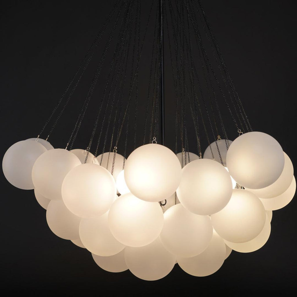 Warm Ambient Glow Frosted Glass Orbs Pendant Light