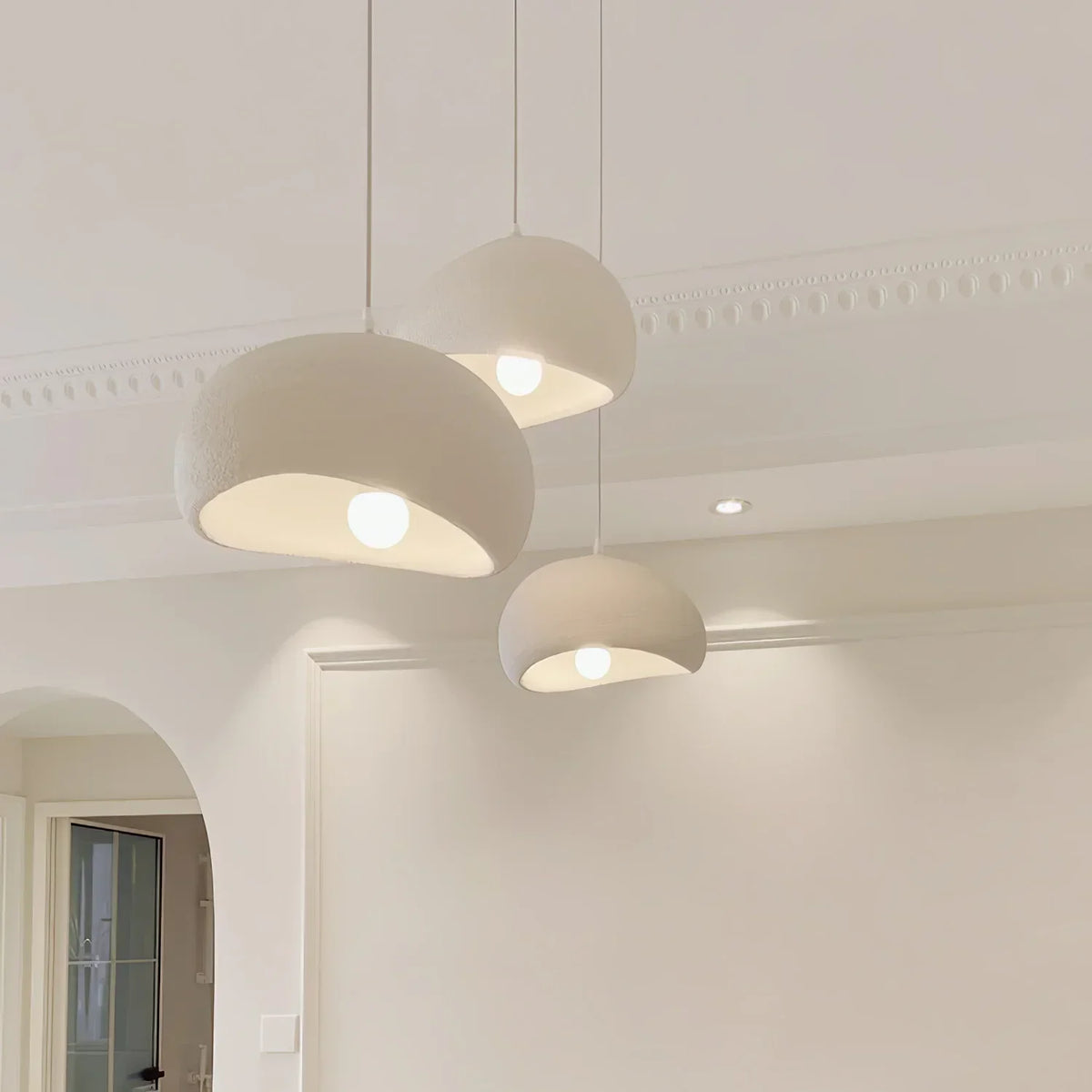 Gentle Ambience Delivered by Cloudlike Globe Pendant Light