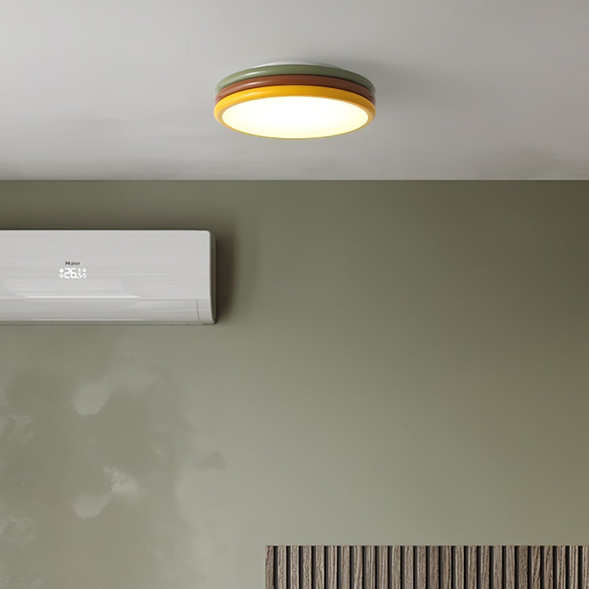 Warm Panel Accents PrismStack Colour Ceiling Lamp