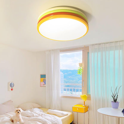 Warm Panel Accents PrismStack Colour Ceiling Lamp