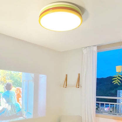 Warm Panel Accents PrismStack Colour Ceiling Lamp